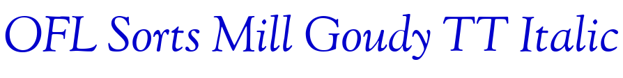OFL Sorts Mill Goudy TT Italic フォント